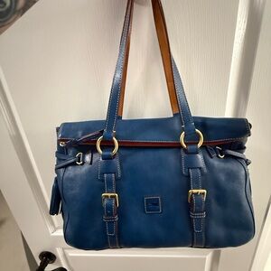 SOLD DONT BUY Dooney & Bourke Blue Leather Florentine Satchel